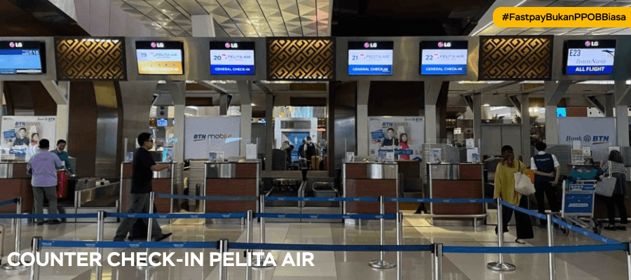 Counter check in Pelita Air dimana