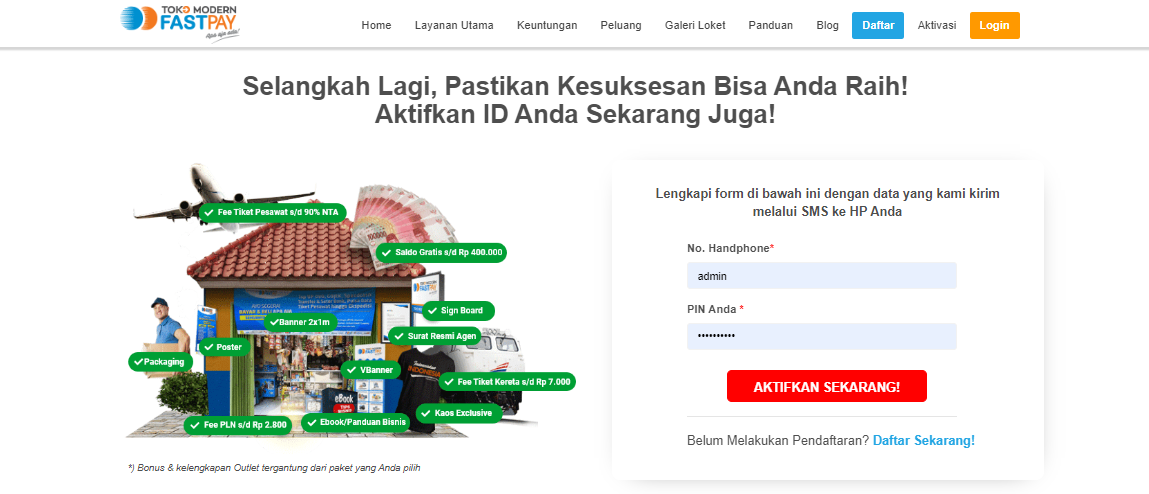 Aktivasi-Akun-Fastpay Cara Aktivasi Akun Fastpay Anda sebagai Mitra Baru