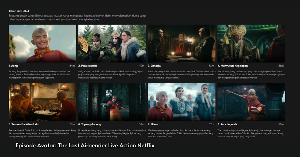 Episode-Avatar-The-Last-Airbender-Live-Action-Netflix Avatar: The Last Airbender Versi Live Action Sudah Tayang di Netflix