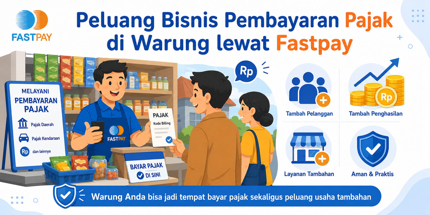 Peluang Bisnis Pembayaran Pajak di Warung lewat Fastpay